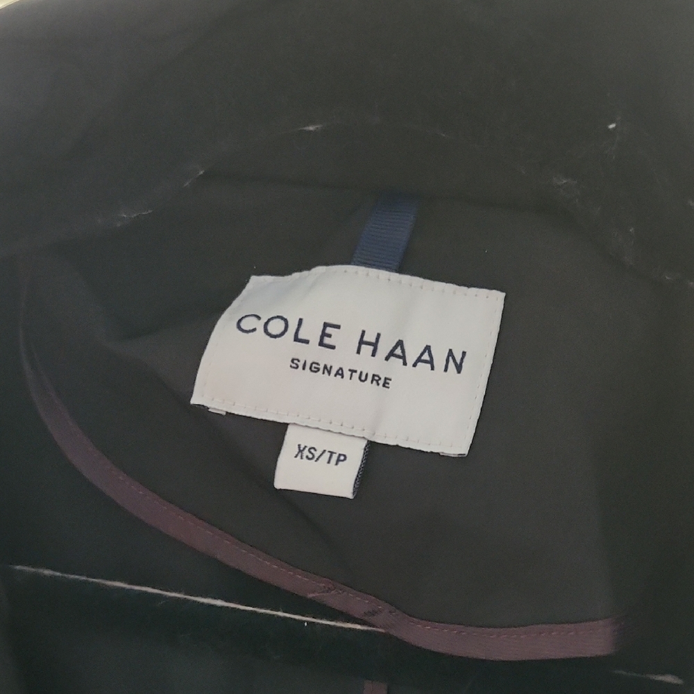 Cole Haan Vince Black Trench Coat for Women - Picture 2 of 8